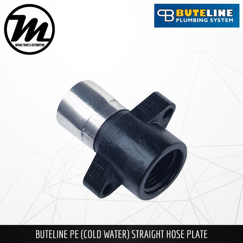 BUTELINE PE Cold Water Pipe Straight Hose Plate - Mirage Trade & Distribution