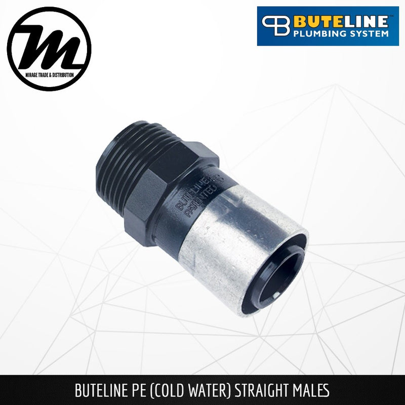 BUTELINE PE Cold Water Straight Males / Male Socket (Equal & Reducing) - Mirage Trade & Distribution
