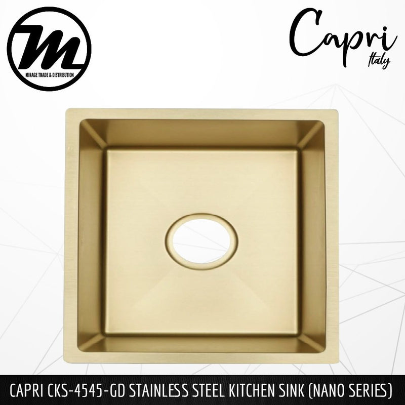 CAPRI Stainless Steel SUS304 NANO Kitchen Sink CKS-4545 - Mirage Trade & Distribution