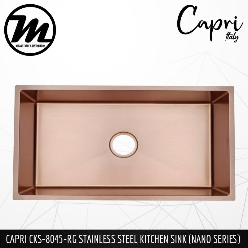 CAPRI Stainless Steel SUS304 NANO Kitchen Sink CKS-8045 - Mirage Trade & Distribution