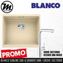 [PROMOTION] BLANCO Subline 500-U Silgranit™ PuraDur™ Kitchen Granite Sink With InFino™ Waste(with GROHE Kitchen Mixer) - Mirage Trade & Distribution