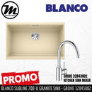 [PROMOTION] BLANCO Subline 700-U Silgranit™ PuraDur™ Kitchen Granite Sink With InFino™ Waste(with GROHE Kitchen Mixer) - Mirage Trade & Distribution