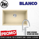 [PROMOTION] BLANCO Subline 700-U Silgranit™ PuraDur™ Kitchen Granite Sink With InFino™ Waste(with GROHE Kitchen Mixer) - Mirage Trade & Distribution
