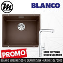 [PROMOTION] BLANCO Subline 500-U Silgranit™ PuraDur™ Kitchen Granite Sink With InFino™ Waste(with GROHE Kitchen Mixer) - Mirage Trade & Distribution