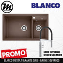 [PROMOTION] BLANCO Silgranit Kitchen Granite Sink Metra 9 LP (with GROHE Kitchen Mixer) Made in Germany - Mirage Trade & Distribution