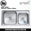 LEVANZO Stainless Steel SUS304 Kitchen Sink D8346 - Mirage Trade & Distribution