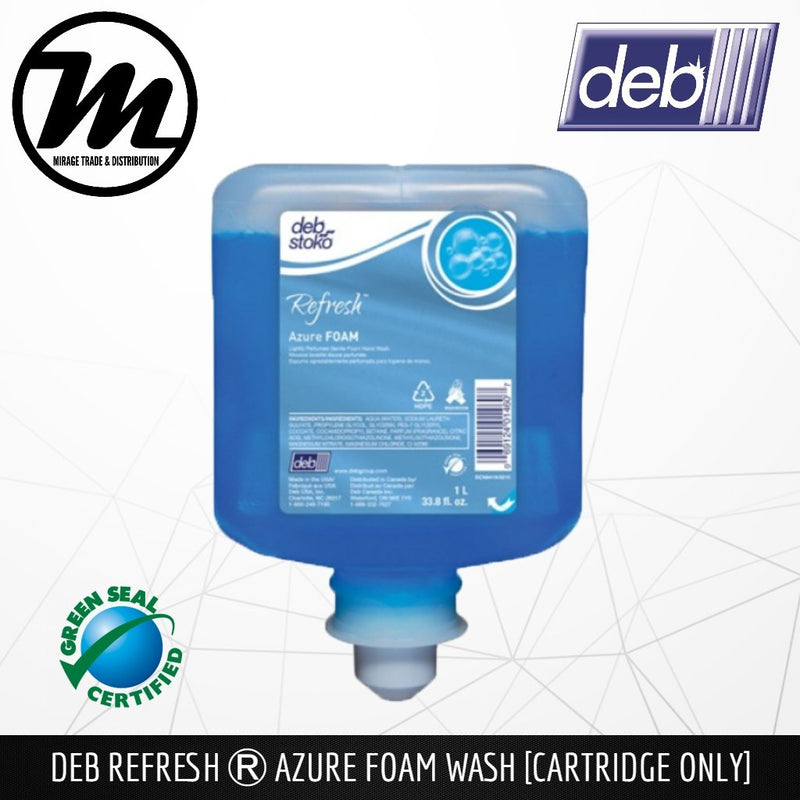 [ DEB ] Azure Foam Hand Soap Refill Pack 1L - Mirage Trade & Distribution