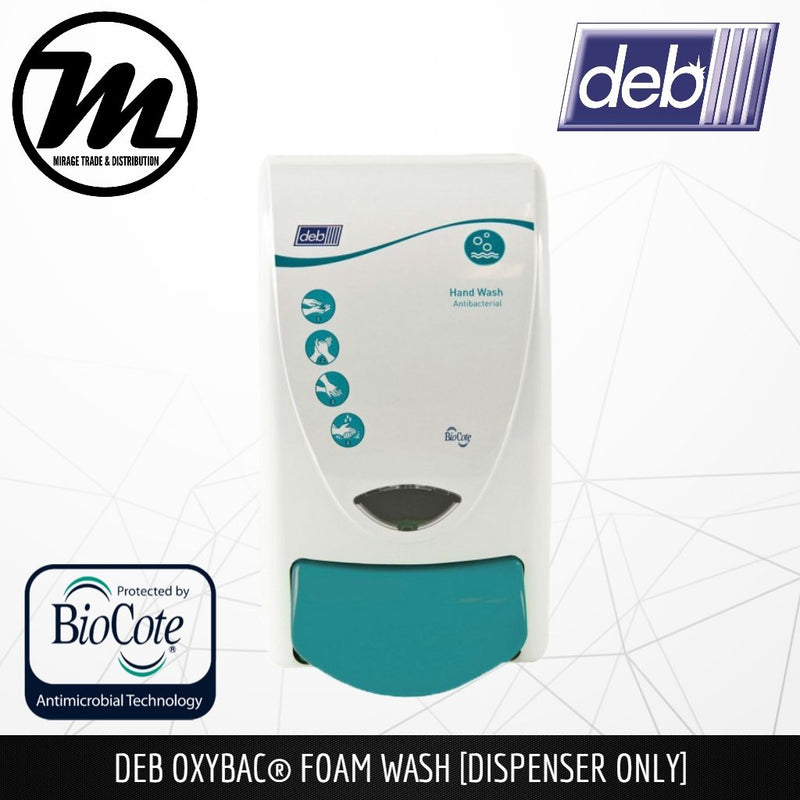 [ DEB ] Oxybac Foam Hand Soap Dispenser 1L - Mirage Trade & Distribution