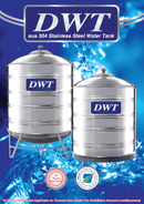 [SUS304] DWT Stainless Steel Storage Water Tank ( With Stand Round Bottom) - Mirage Trade & Distribution
