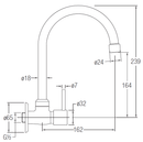 JOHNSON SUISSE Trevi Wall Sink Tap WBFA300595CP - Mirage Trade & Distribution