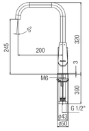 JOHNSON SUISSE Misano Pillar Sink Mixer WBFA301333CP - Mirage Trade & Distribution