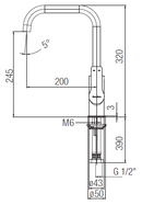 JOHNSON SUISSE Trento Pillar Sink Mixer WBFA301337CP - Mirage Trade & Distribution