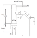 JOHNSON SUISSE Trevi Pillar Basin Tap WBFA300669CP - Mirage Trade & Distribution