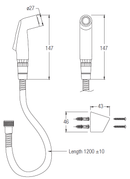 JOHNSON SUISSE Hand Bidet WBFA300643CP - Mirage Trade & Distribution