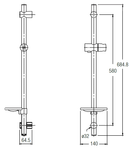 JOHNSON SUISSE Sliding Bar WBFA300581CP - Mirage Trade & Distribution