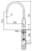 JOHNSON SUISSE Felino Pillar Sink Mixer WBFA301331CP - Mirage Trade & Distribution
