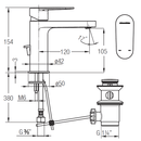 JOHNSON SUISSE Ferla-N Pillar Basin Mixer WBFA301310XX - Mirage Trade & Distribution