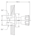 JOHNSON SUISSE Ravenna Stop Valve WBFA300524CP - Mirage Trade & Distribution