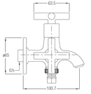 JOHNSON SUISSE Asti-N Two Way Tap WBFA300678CP - Mirage Trade & Distribution