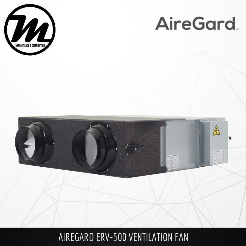 AIREGARD Ventilation Fan ERV-350 (Energy Recovery Series) - Mirage Trade & Distribution