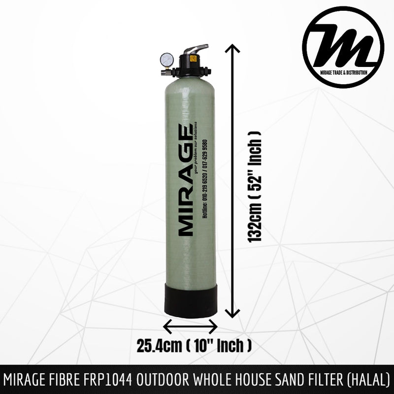 MIRAGE FRP1044 - 5 Layer Sand Filter (Fibre) Whole House Water Filter System - Mirage Trade & Distribution