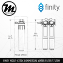 FINITY MOD2-ICE20C Commercial Water Filtration System [Halal Certified] + Pre-filter Set + Flow Meter - Mirage Trade & Distribution