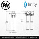 FINITY MOD2-CB20C Commercial Water Filtration System [Halal Certified] + Pre-Filter Set + Flow Meter - Mirage Trade & Distribution