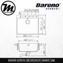 SCHOCK Granite Sink Cristalite Gemo N-100 - Mirage Trade & Distribution