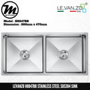 LEVANZO Signature 7 Stainless Steel SUS304 Kitchen Sink H8847BB - Mirage Trade & Distribution