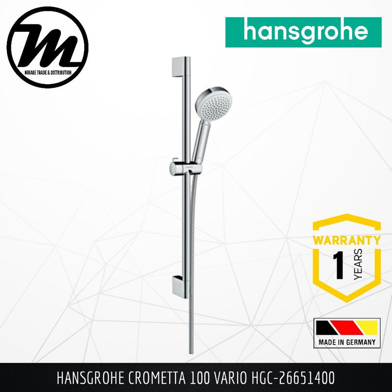 HANSGROHE Crometta 100 Vario Shower Kit HGC-26651400 - Mirage Trade & Distribution