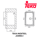 TEKA Stainless Steel Sink Inoxteel Jumbo.1 - Mirage Trade & Distribution