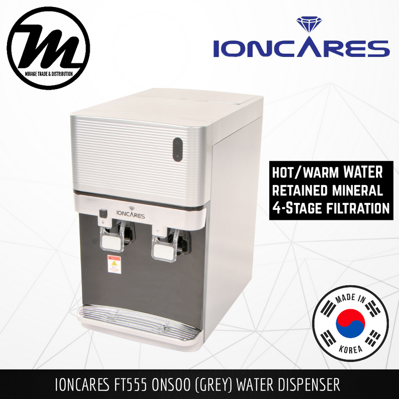IONCARES Onsoo FT555 Water Dispenser Filtration System, 4 Stage Purification System With Hot/Warm Water Filter System - Mirage Trade & Distribution