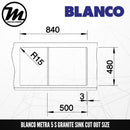 BLANCO Metra 5S Silgranit™ PuraDur™ Granite Sink - Mirage Trade & Distribution