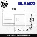 BLANCO Metra 5S Silgranit™ PuraDur™ Granite Sink - Mirage Trade & Distribution