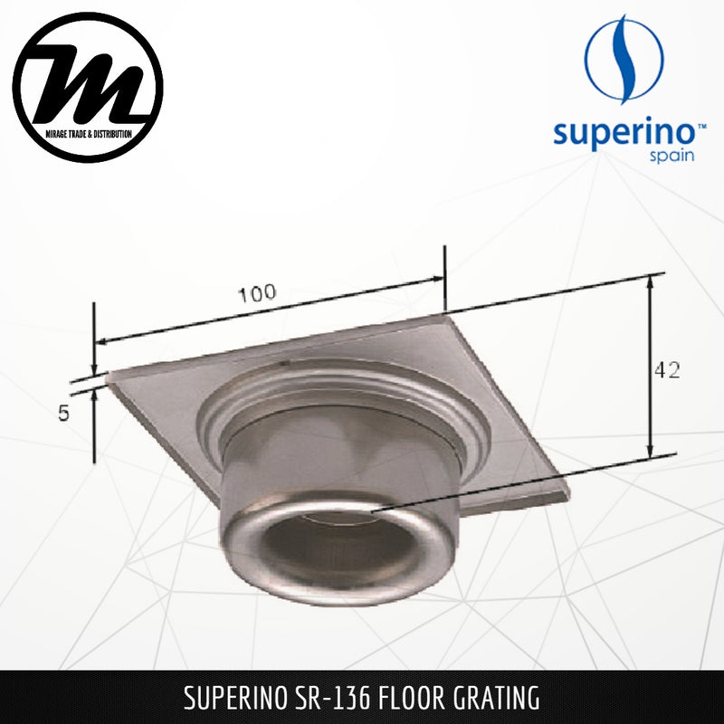 SUPERINO Floor Grating SR136 - Mirage Trade & Distribution