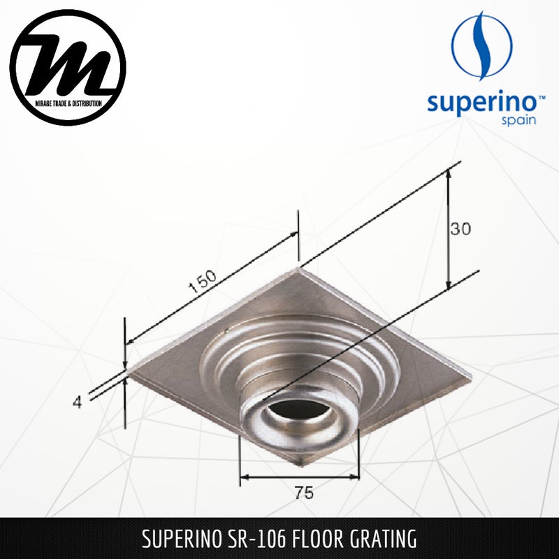 SUPERINO Floor Grating SR106 - Mirage Trade & Distribution
