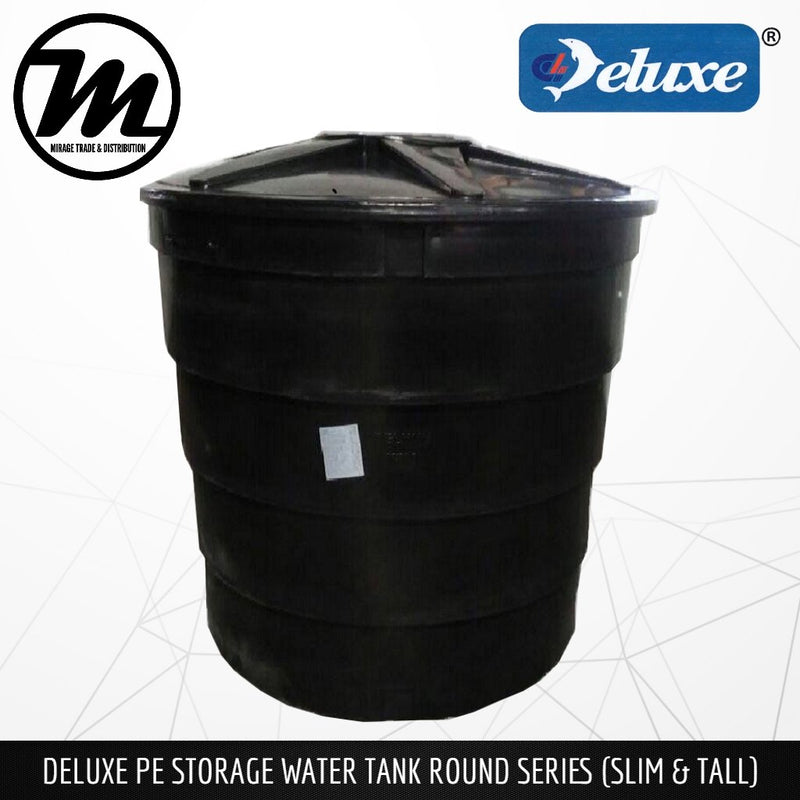 DELUXE PE Storage Water Tank Round Series (Slim & Tall) - Mirage Trade & Distribution