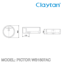 CLAYTAN Pictor Counter Top Basin WB1507AC - Mirage Trade & Distribution