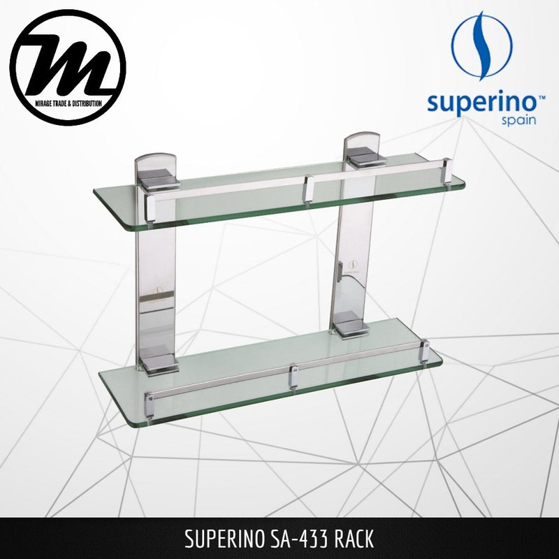 SUPERINO Glass Shelf SA-433 - Mirage Trade & Distribution