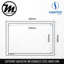 SUPERINO Stainless Steel SUS304 NANO BLACK Kitchen Sink SAW36246-NB - Mirage Trade & Distribution