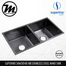 SUPERINO Stainless Steel SUS304 NANO BLACK Sink SAW38546-NB - Mirage Trade & Distribution