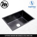 SUPERINO Stainless Steel SUS304 NANO Black Kitchen Sink SAW5046-NB - Mirage Trade & Distribution