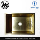 SUPERINO Stainless Steel SUS202 NANO GOLD Kitchen Sink SAW6446-NG - Mirage Trade & Distribution
