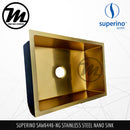SUPERINO Stainless Steel SUS202 NANO GOLD Kitchen Sink SAW6446-NG - Mirage Trade & Distribution