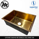 SUPERINO Stainless Steel SUS202 NANO ROSE GOLD Kitchen Sink SAW6446-NR - Mirage Trade & Distribution