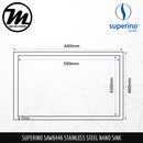 SUPERINO Stainless Steel SUS202 NANO ROSE GOLD Kitchen Sink SAW6446-NR - Mirage Trade & Distribution