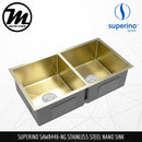 SUPERINO Stainless Steel SUS202 NANO GOLD Kitchen Sink SAW8446-NG - Mirage Trade & Distribution
