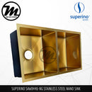 SUPERINO Stainless Steel SUS202 NANO GOLD Kitchen Sink SAW8446-NG - Mirage Trade & Distribution