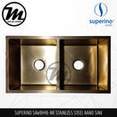 SUPERINO Stainless Steel SUS202 NANO ROSE GOLD Kitchen Sink SAW8446-NR - Mirage Trade & Distribution