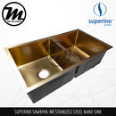 SUPERINO Stainless Steel SUS202 NANO ROSE GOLD Kitchen Sink SAW8446-NR - Mirage Trade & Distribution